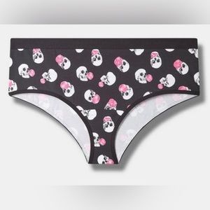 Torrid Skull Bubblegum Cotton Mid-Rise Cheeky Panty
